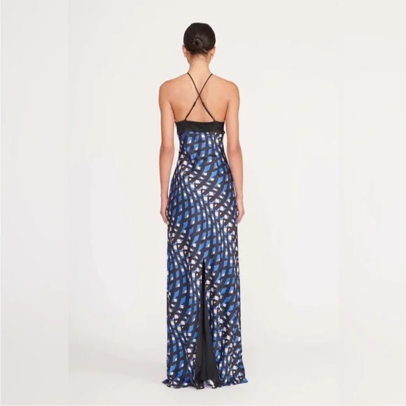 Staud Cubism Dress Argyle Black - Picture 3 of 10